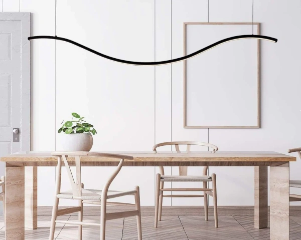 Pendant lamp Wave WHT 1500 LED 50W CCT Dim