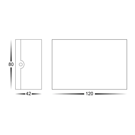 Wall light Maro Up & Down TRICol LED 4W IP54 BLK