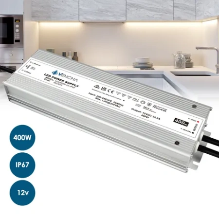 Driver LED VDX400W 400w 12v IP67