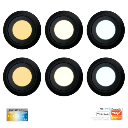Deck lights FLAME DIY KIT 12V LED HV2826CCT-BLK CCT WIFI BLK