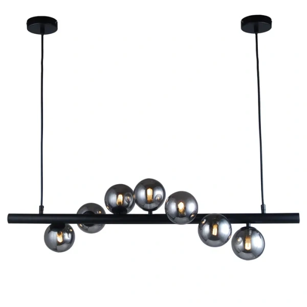 Pendant lamp Midday 7L Bar BLK