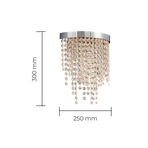 Wall light Alto Asfour Crystal LED 8W 3K CHR