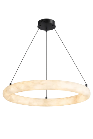 Pendant lamp Aragon P2 Alabaster Spanish Marble LED 40W CCT Remote BLK