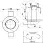 Recessed Indoor Hawk-360B Motion Sensor 360 BLK