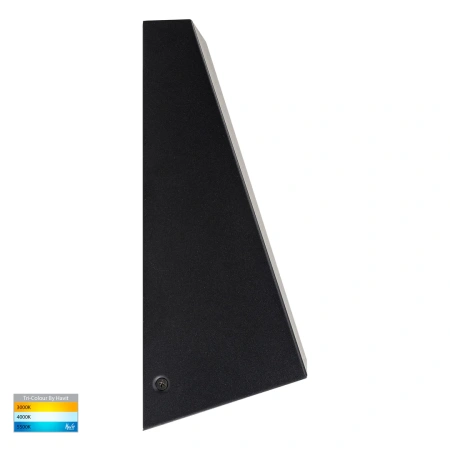 Wall light Taper TRI Colour down LED E27 9W BLK