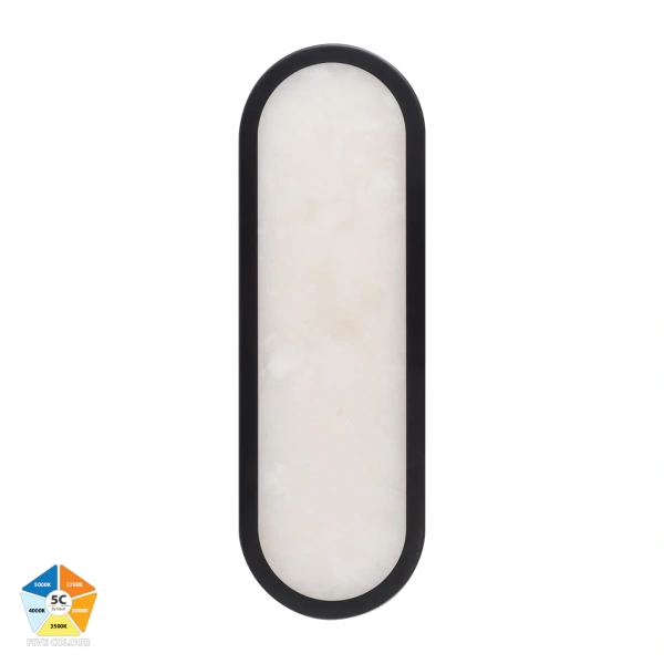 Wall light Auster Alabaster LED 12W 5CCT IP44 HV8011S-BLKALB
