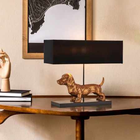 Table lamp Dachshund E27 BL