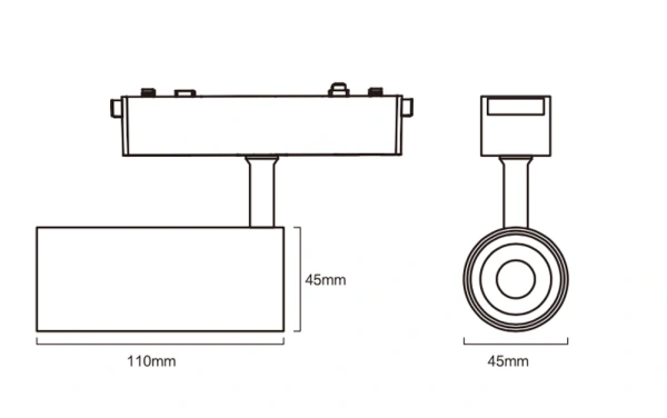 Track Spotlight Z3015-12.36.CCT.BK 48V 12W WIFI