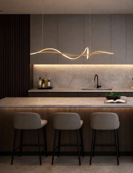 Pendant lamp Famous linear 2 P1 LED 20W 3K L1200 GL