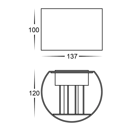 Wall light VERSA LED 6W 3CCT up-down BLK