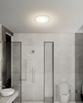 Exhaust fan Emeline II Small Round D27 30W LED 10W 4K DIY WHT