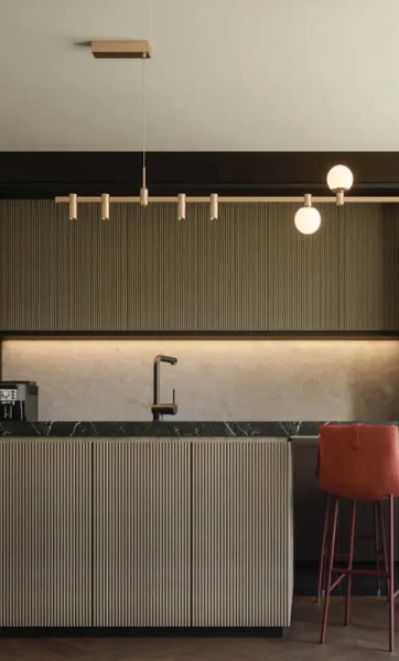 Linear pendant Gold track Modern 1 Z4000 2M LED 42W 3K