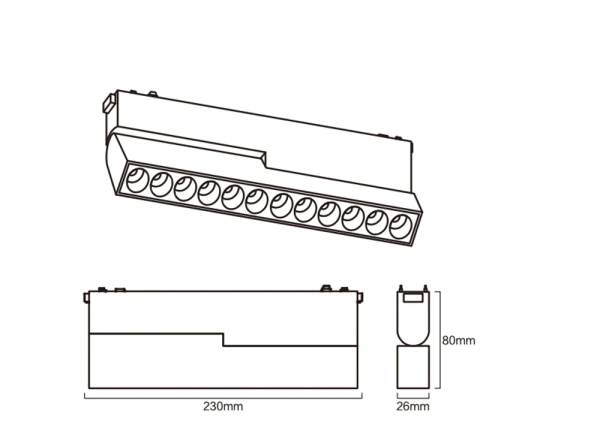 Track Spot Lense Adjustable Z3036-20.24.CCT.BK 48V 20W WIFI