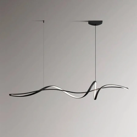 Pendant lamp Famous linear 2 P1 LED 20W 3CCT L1200 BK