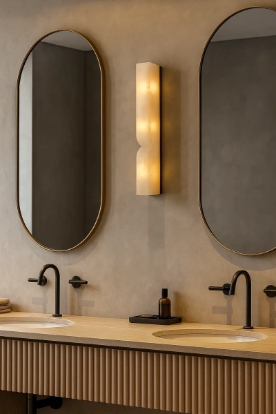 Wall light Lecera 2 Alabaster Spanish Marble G9 BRS