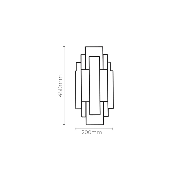 Wall light Twilight G9 H45 GD