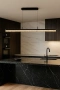 Pendant lamp Brystol Crystal LED 40W 3CCT L200 BLK