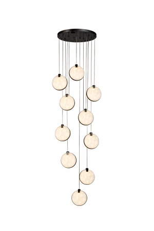 Pendant lamp Villastar 10 Alabaster Spanish Marble LED CCT Dim BLK