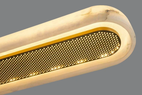 Pendant lamp Sevilla Linear Alabaster Spanish Marble L150 LED BRS with remote