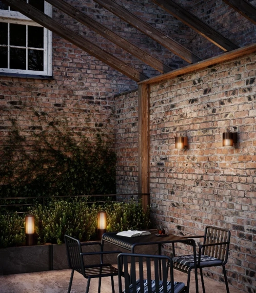 Wall light Aludra E27 Metallic BRN