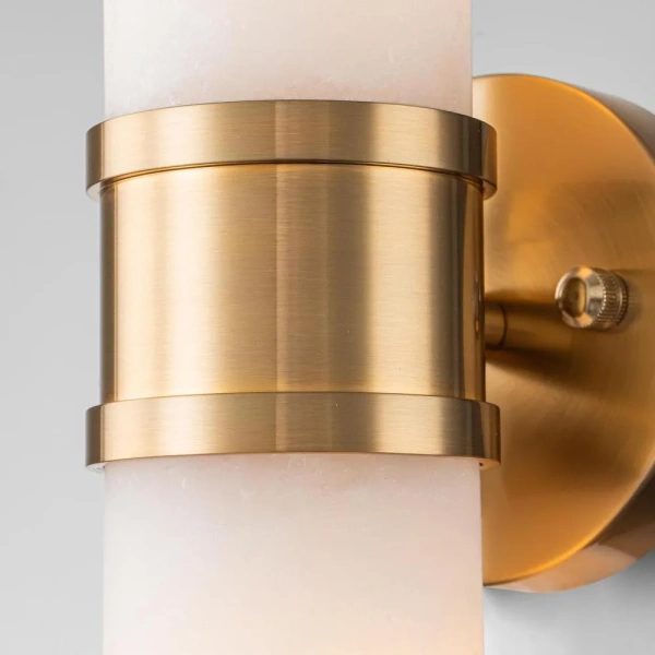 Wall light Herman Double Alabaster E14 BRS