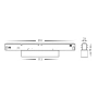 Track lense light HCP-1029201 BK 48V 6W