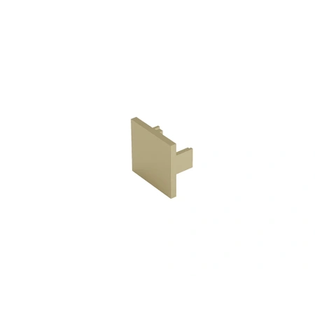 Surface track MUSE end cap low side Brass