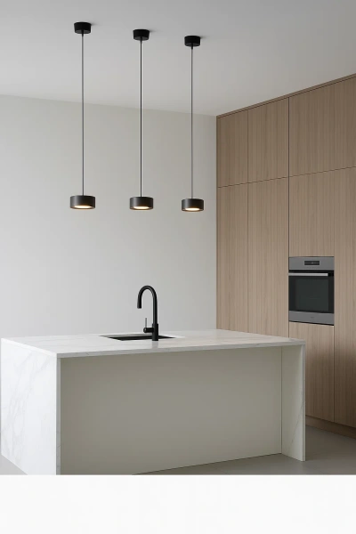 Pendant lamp RONDO P1 BK