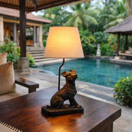 Table lamp Jack Russell LED Black