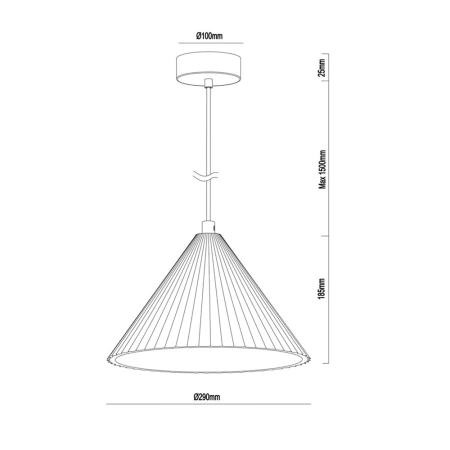 Pendant lamp Molten Plaster E27