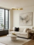 Pendant lamp Capella Alabaster Spanish Marble D100 LED 70W CCT Dim BRS