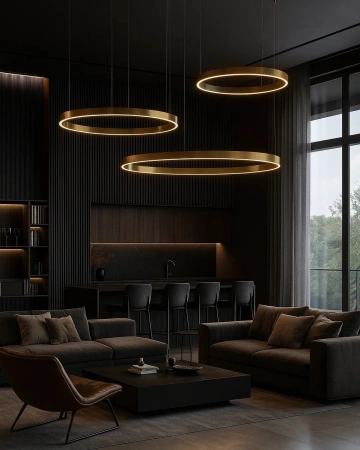 Pendant lamp Heli P80 BR