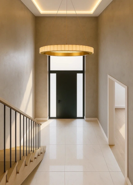 Pendant lamp Capella Alabaster Spanish Marble D80 LED CCT Dim BRS