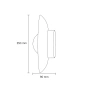 Wall lamp Aska Natural stone 5W
