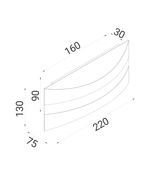 Wall light CARDIFF LED Tri-CCT Up-Down Dimmable 5W