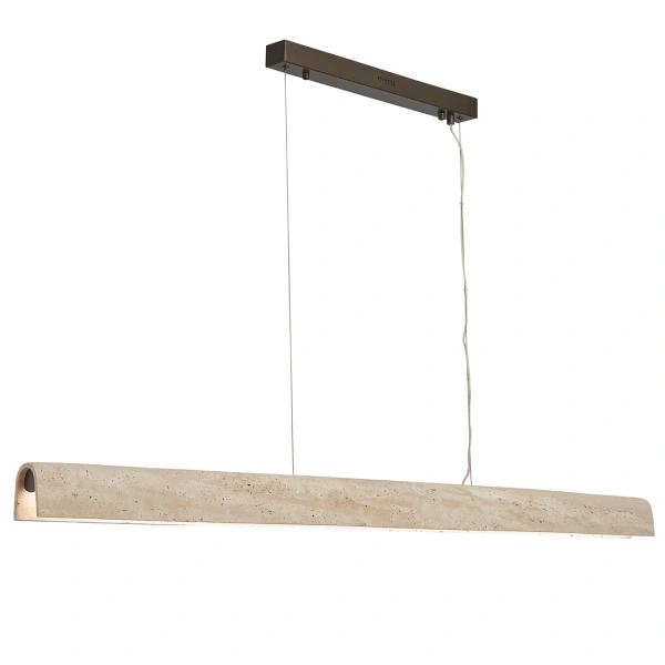 Pendant lamp Arc Travertine L150 BRS