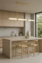 Pendant lamp MADISON Spanish Marble LED 40W 3CCT L150 BRS