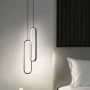 Pendant lamp Oval LED BLK 3K