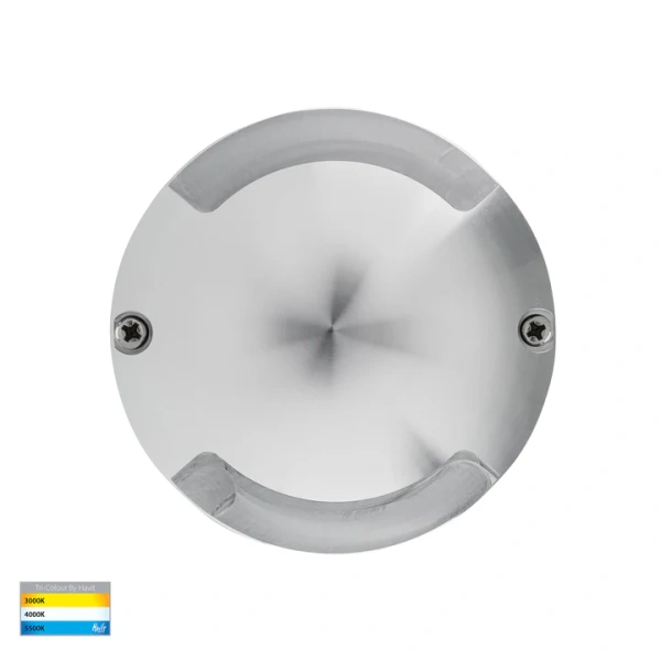Step Inground light Dome LED 6W 3CCT HV2872T-SLV-12V