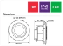Exhaust fan Starline Round D32 40W LED 16W 5K DIY WHT