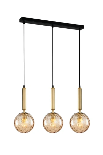 Pendant lamp TRATTINO 1X3S E27 brass