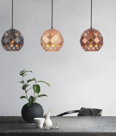 Pendant lamp TUILE2 Champagne Gold
