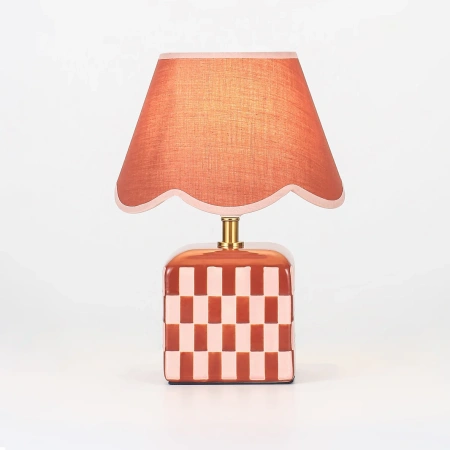 Table lamp Valentina Ceramic E27 Coral