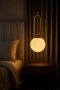Pendant lamp Mores D15 Alabaster Spanish Marble G9 BRS