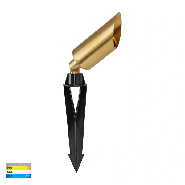 Spike light Shawl Solid Brass 5w LED 12V Tricol HV1458T-BR