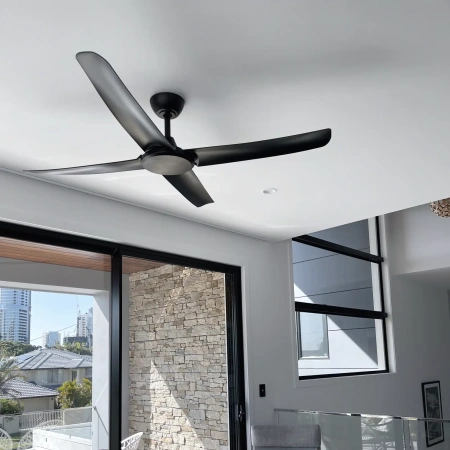 Ceiling Fan Flatjet 3-4-5 blades BLK 56