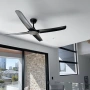Ceiling Fan Flatjet 3-4-5 blades BLK 56