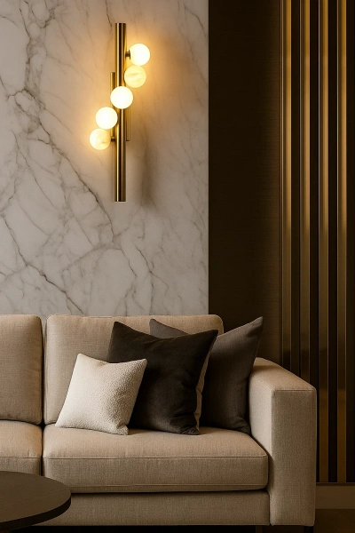 Wall light Molina W1 Alabaster Spanish Marble G9 BRS