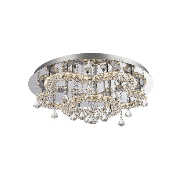 Ceiling lamp Lugos LED 45W CCT Dim D70 CHR remote