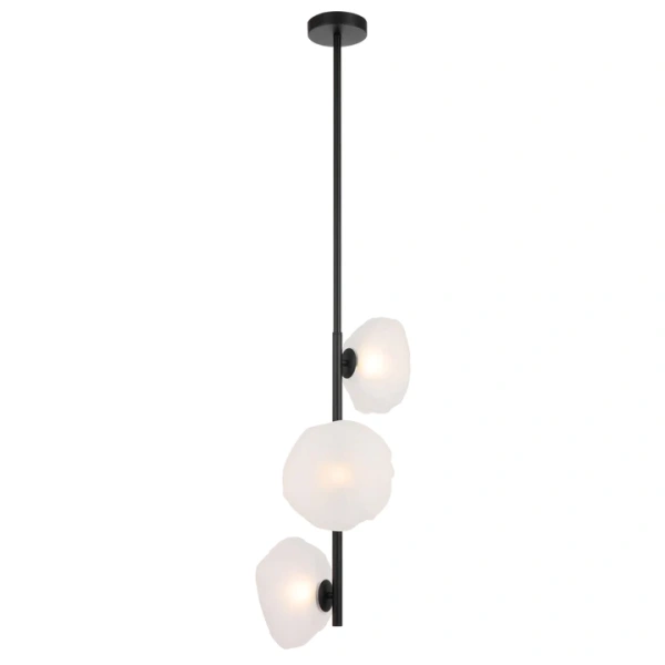 Pendant lamp ZECCA 3 L1200 D200 BLACK FROST